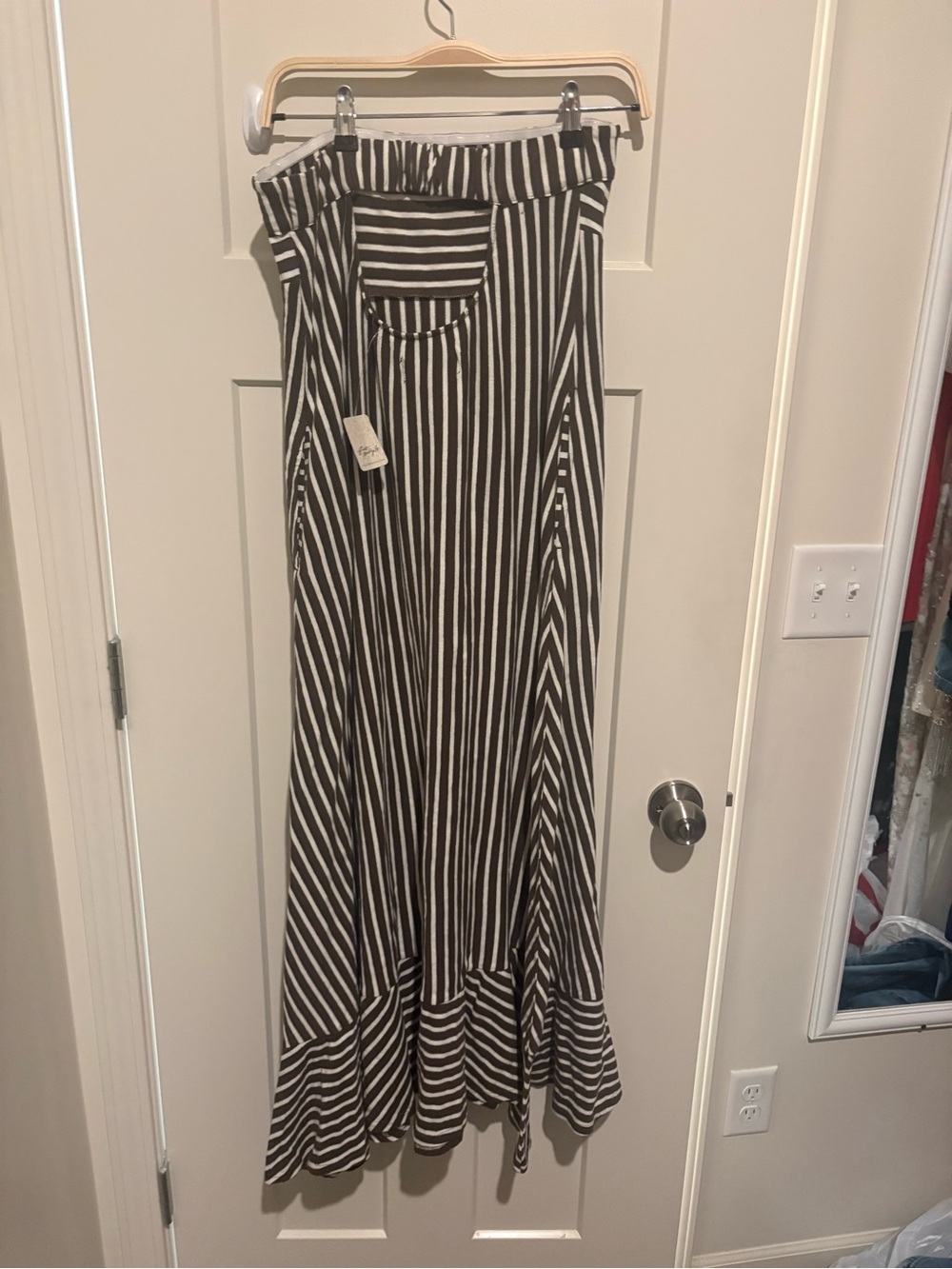 Free People Sadie Striped Midi Dress Small Color: Coconut Milk Combo NWT - Picture 4 of 6